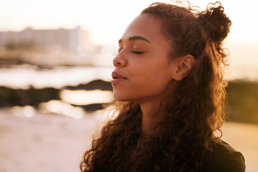 Woman with Eyes Closed