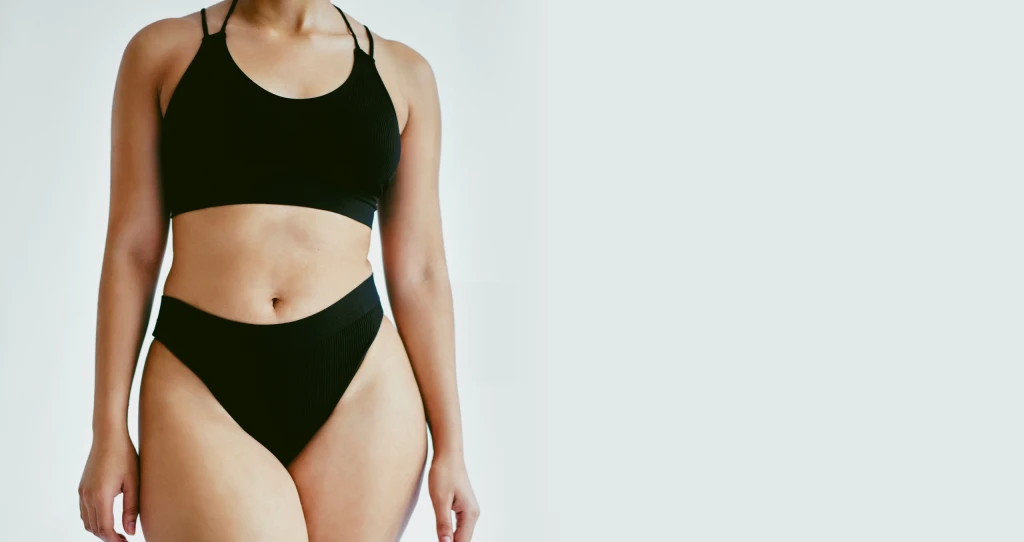Woman's body contour